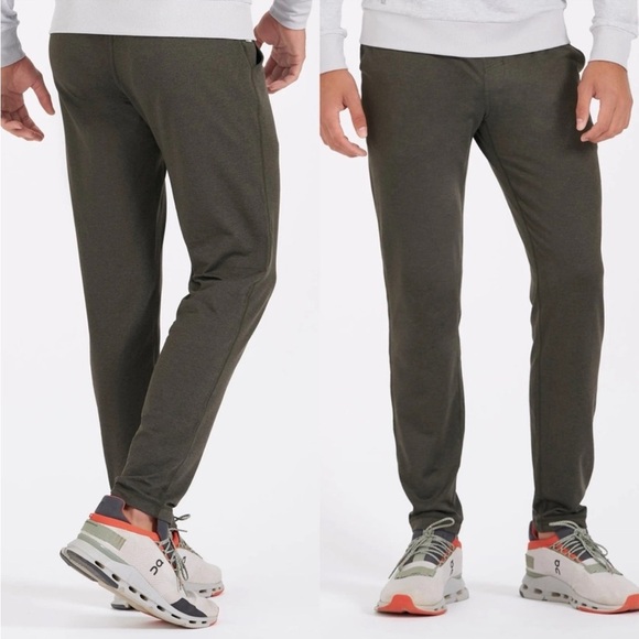 Vuori Ponto Performance Men's DreamKnit Pants in‎ Oregano Heather Sz S - Picture 1 of 13